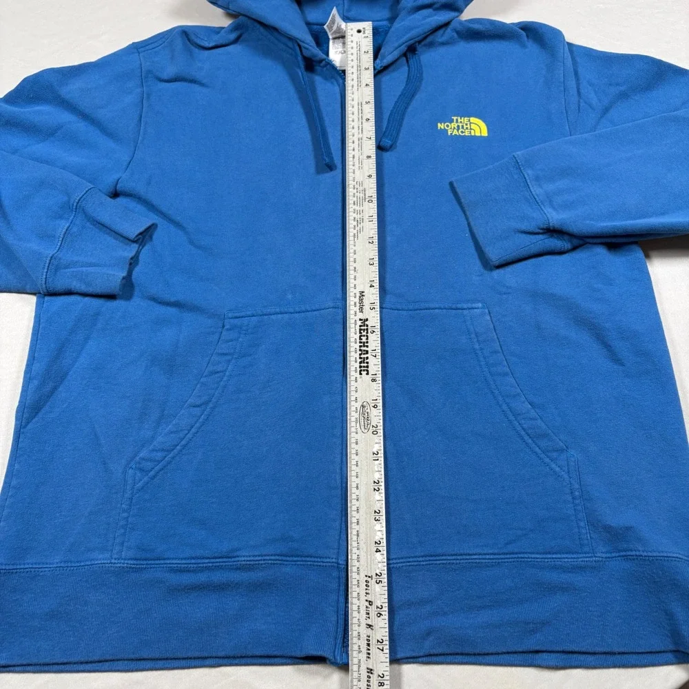 The North Face Full-Zip Hoodie Mens XL TB5Q ABAA Blue Embroidered Logo EUC